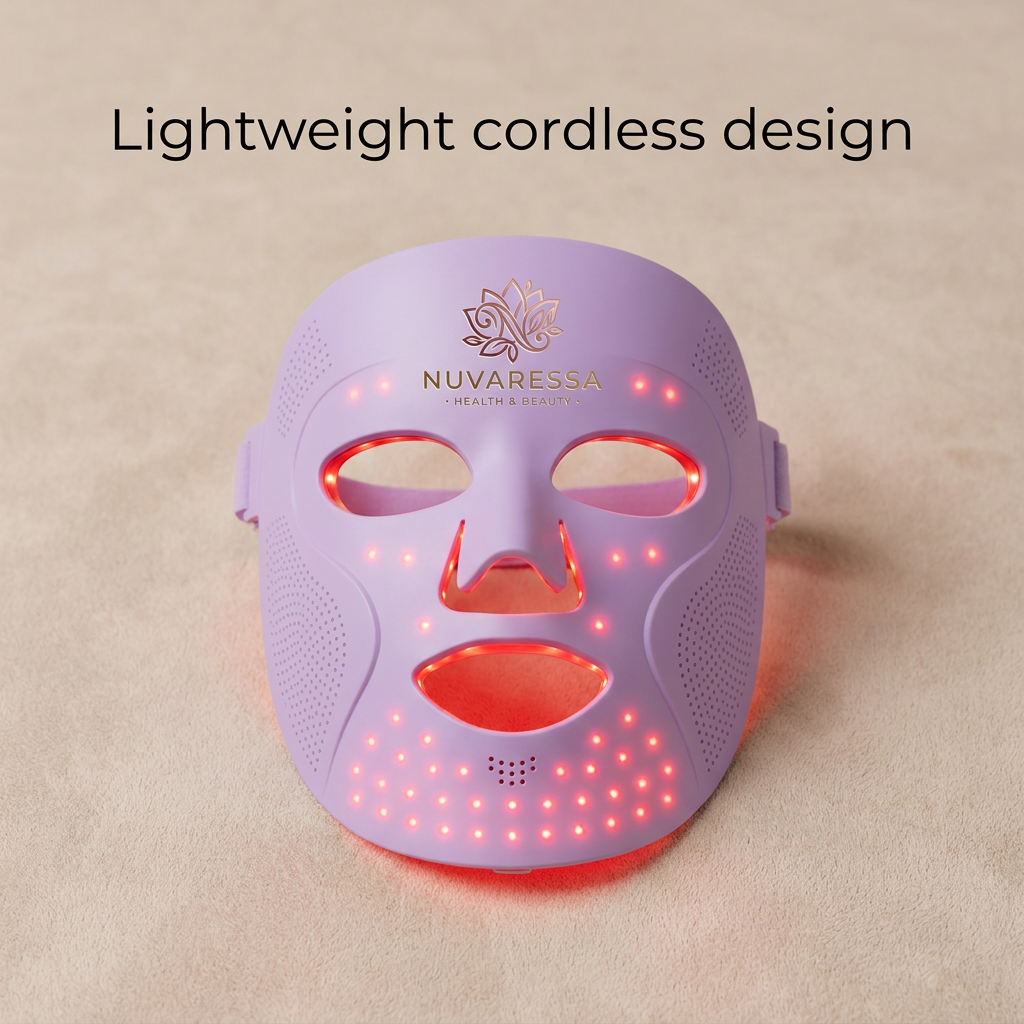 Nuvaressa Photon Therapy LED Beauty Mask — cordless