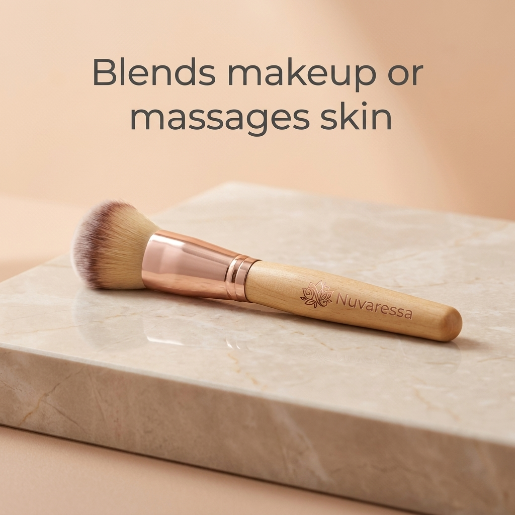 Nuvaressa Facial Lymphatic Makeup Brush — massage