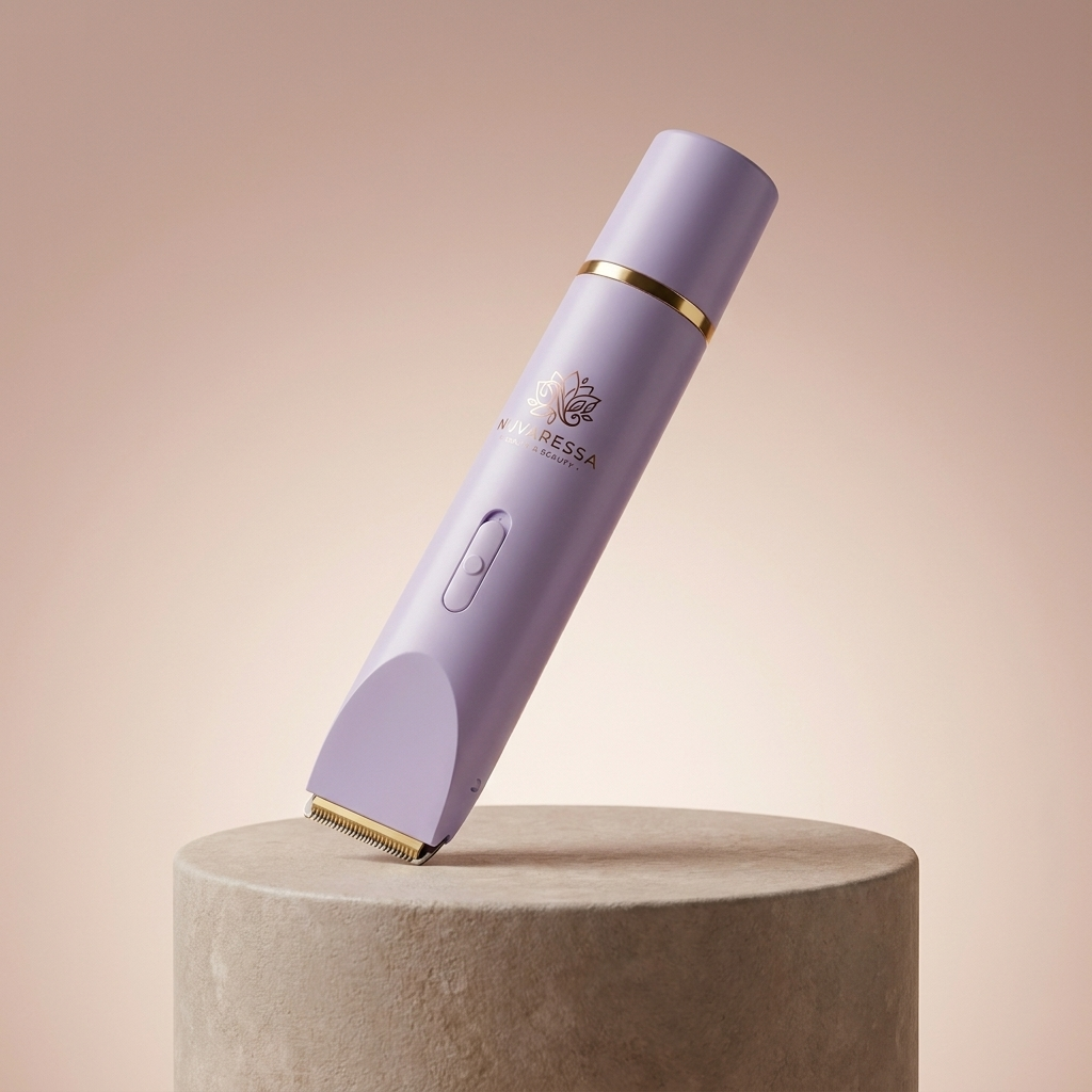 Nuvaressa Dual-Head Hair Removal Shaver - pedestal display