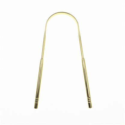 Stainless steel tongue scraper