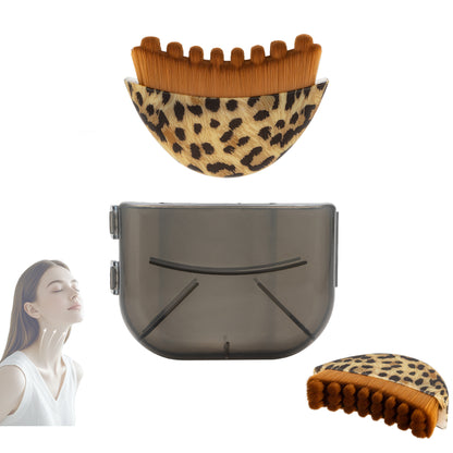 Synthetic Facial Makeup Brushes with Plastic Handle