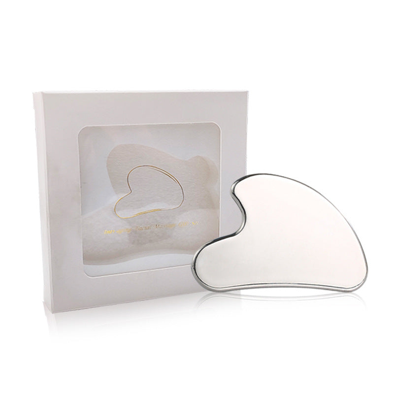 Heart Shape Stainless Steel Gua Sha Board Facial Massage Tool
