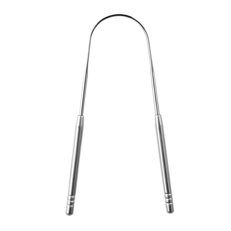 Stainless steel tongue scraper