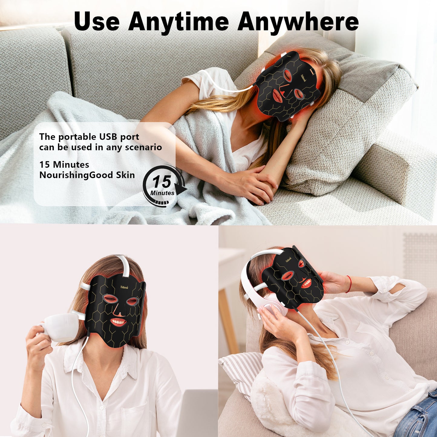 Photon Therapy Red Light Facial Mask