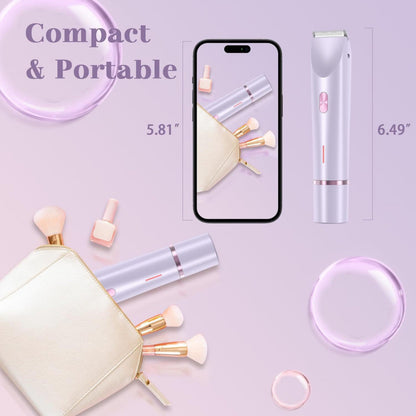 Dual Head Rechargeable Hair Removal Shaver
