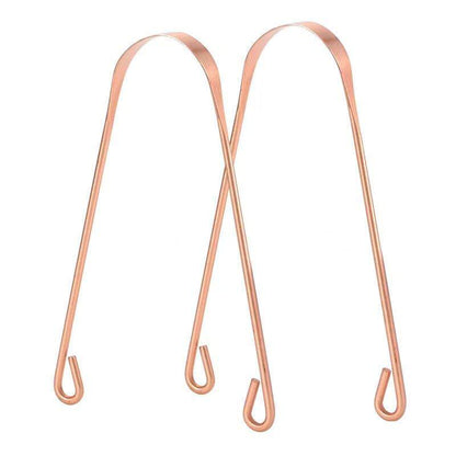 Copper Tongue Scraper with Silicone Bristles