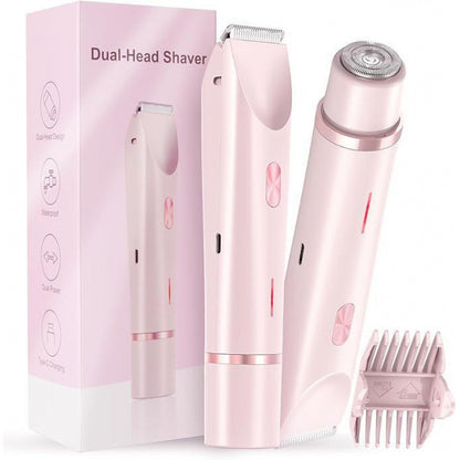 Dual Head Rechargeable Hair Removal Shaver