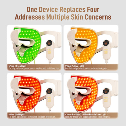 Photon Therapy Beauty Mask with Red Light