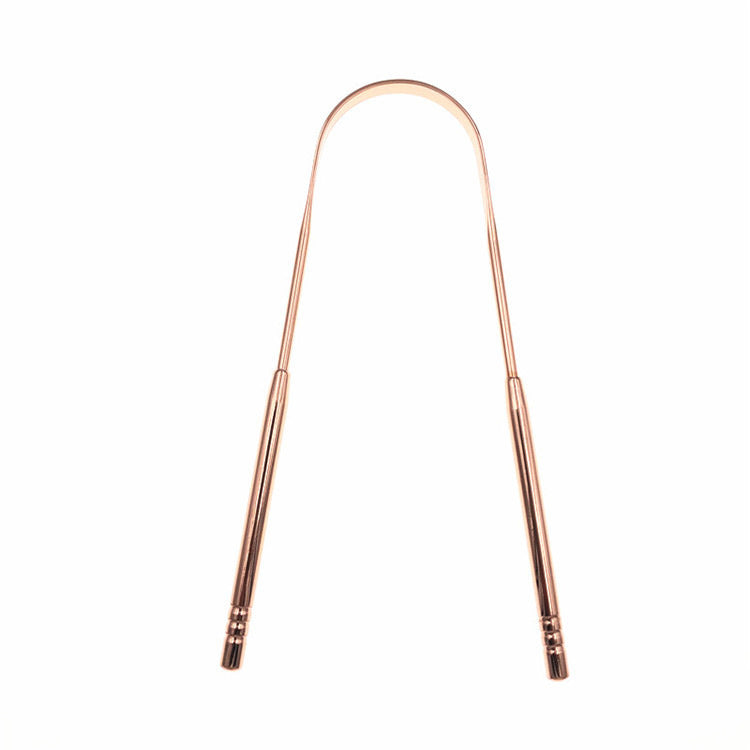 Stainless steel tongue scraper