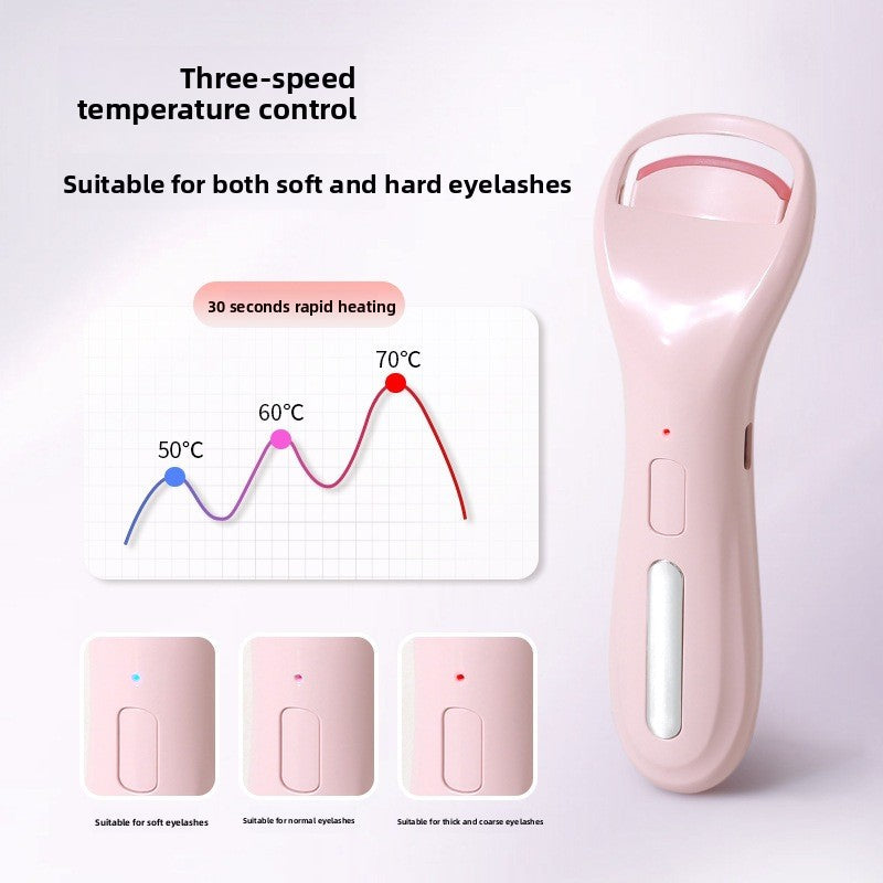 Rechargeable Electric Eyelash Curler Heated Eyelash Curling Tool