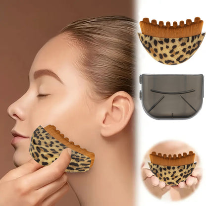 Synthetic Facial Makeup Brushes with Plastic Handle