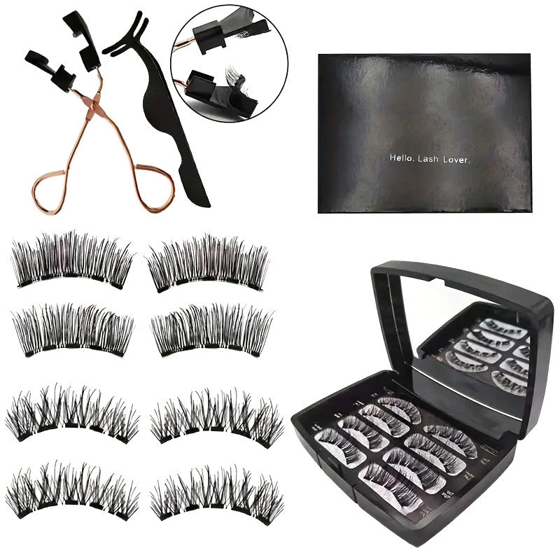 New 5 Magnetic False Eyelashes with Clip Set