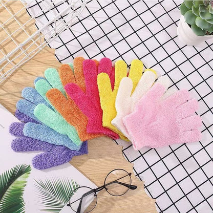 Five-Finger Exfoliating Bath Gloves