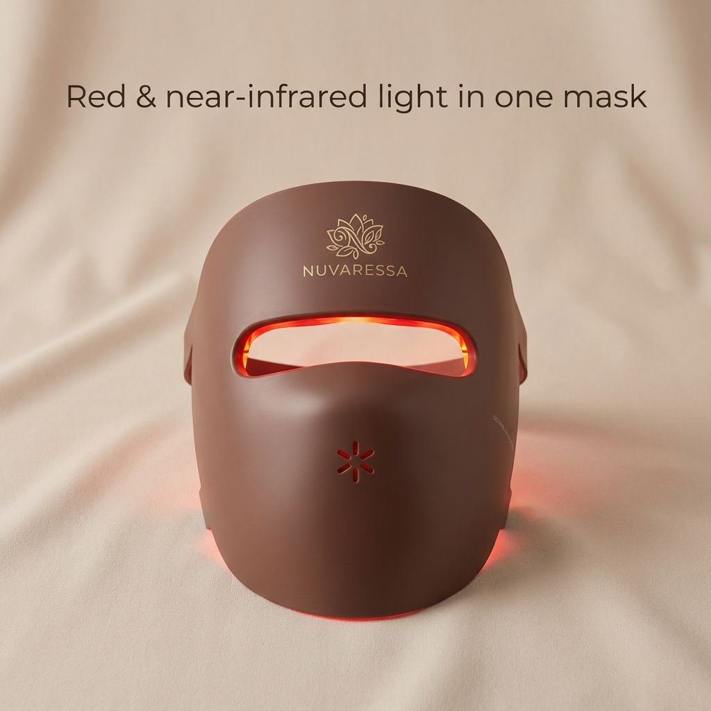 Nuvaressa Red Light Therapy Face Mask — red & near-infrared light