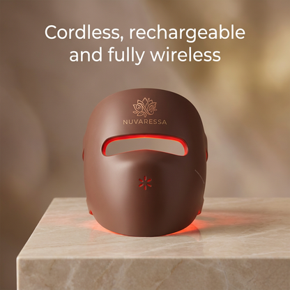 Nuvaressa Red Light Therapy Face Mask — cordless rechargeable