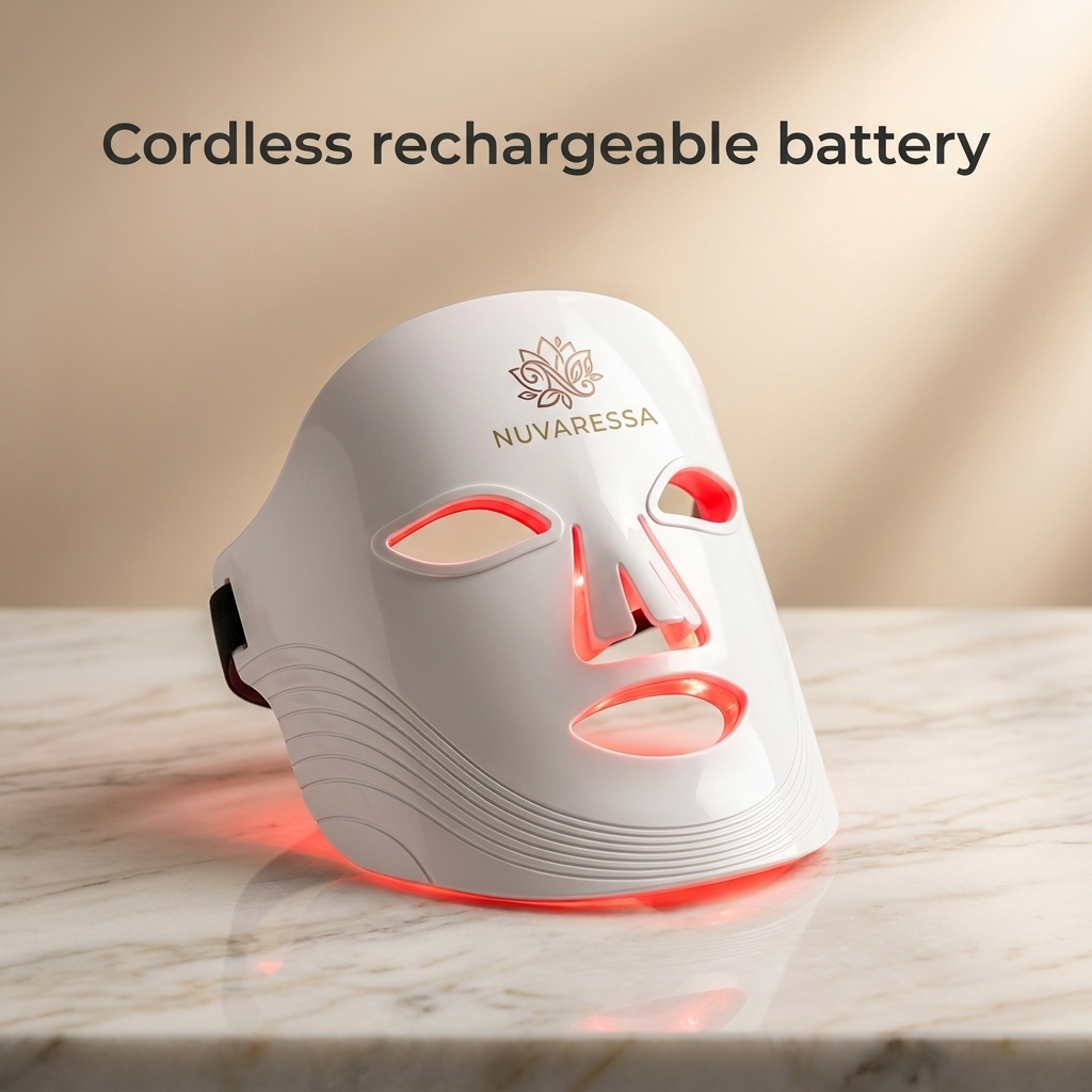 Nuvaressa 7-Color LED Light Therapy Mask — rechargeable