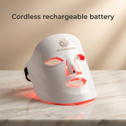 Nuvaressa 7-Color LED Light Therapy Mask — rechargeable