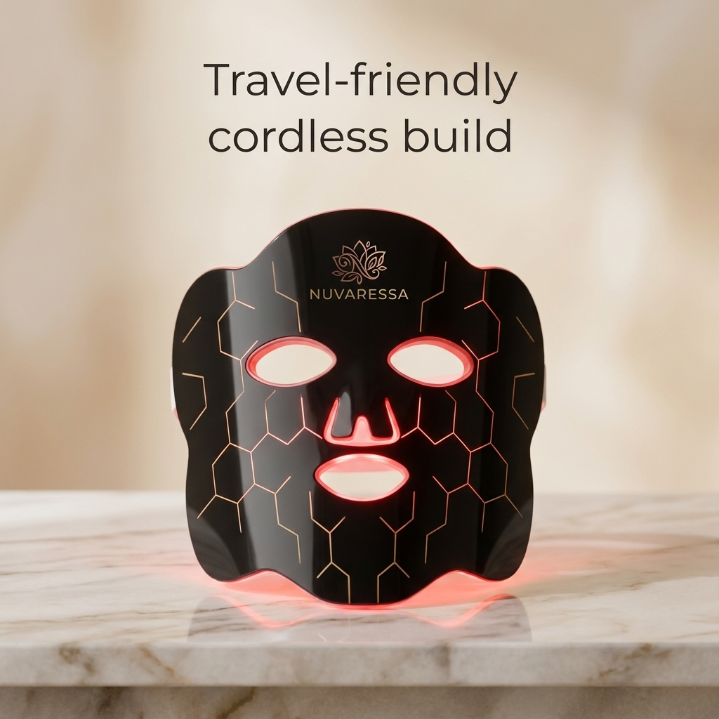 Nuvaressa Photon Red Light Facial Mask — cordless