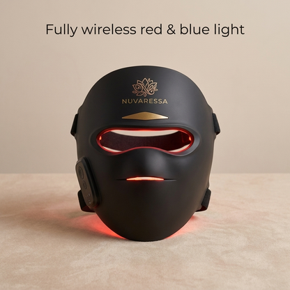 Nuvaressa Wireless Red & Blue Light Mask — light modes