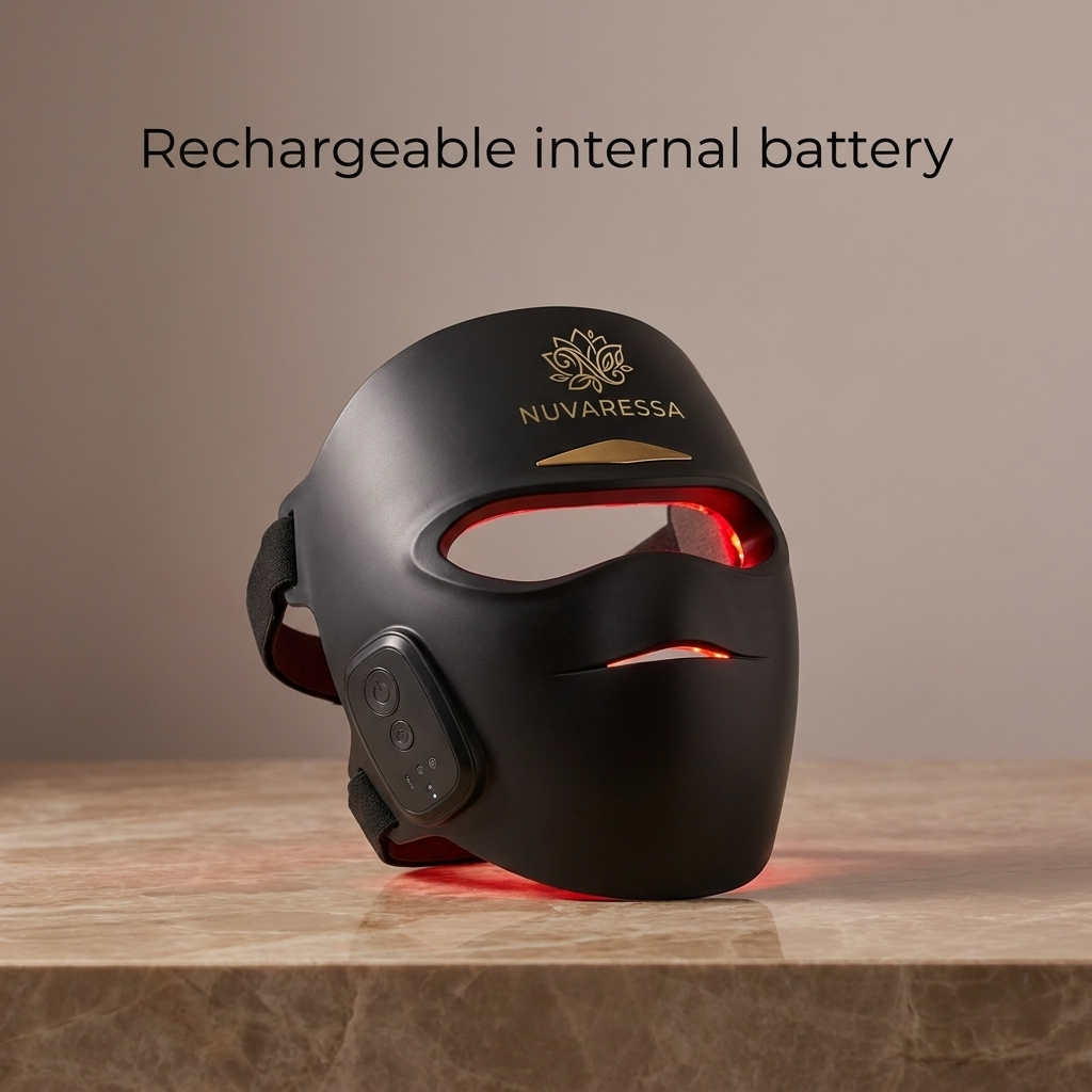 Nuvaressa Wireless Red & Blue Light Mask — rechargeable