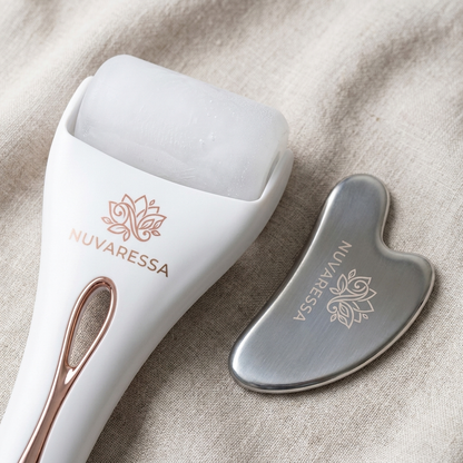 Nuvaressa Silicone Ice Roller Gua Sha Set — detail