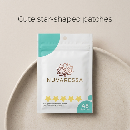 Nuvaressa Star Hydrocolloid Pimple Patches — star-shaped