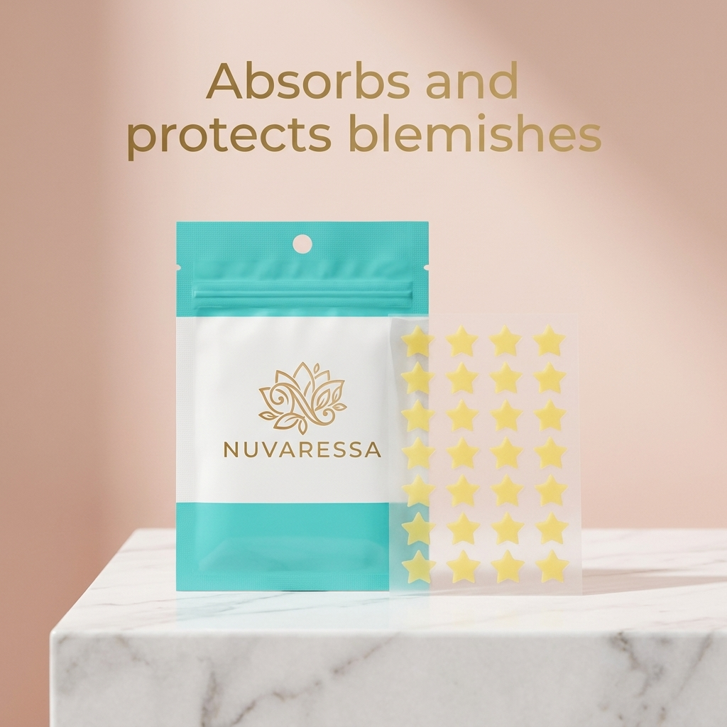 Nuvaressa Star Hydrocolloid Pimple Patches — protects