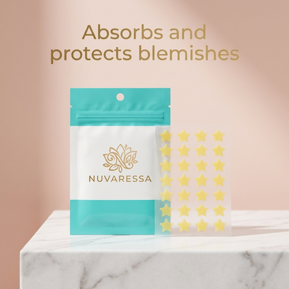 Nuvaressa Star Hydrocolloid Pimple Patches — protects