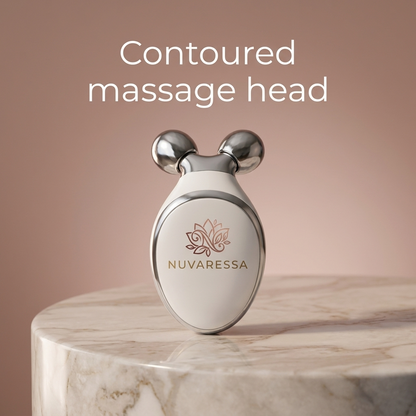 Nuvaressa EMS Microcurrent Facial Massager — contoured head