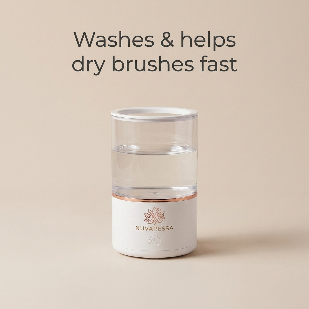 Nuvaressa Makeup Brush Cleaner — washes fast