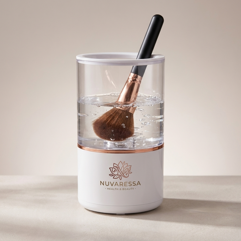 Nuvaressa Makeup Brush Cleaner — angle