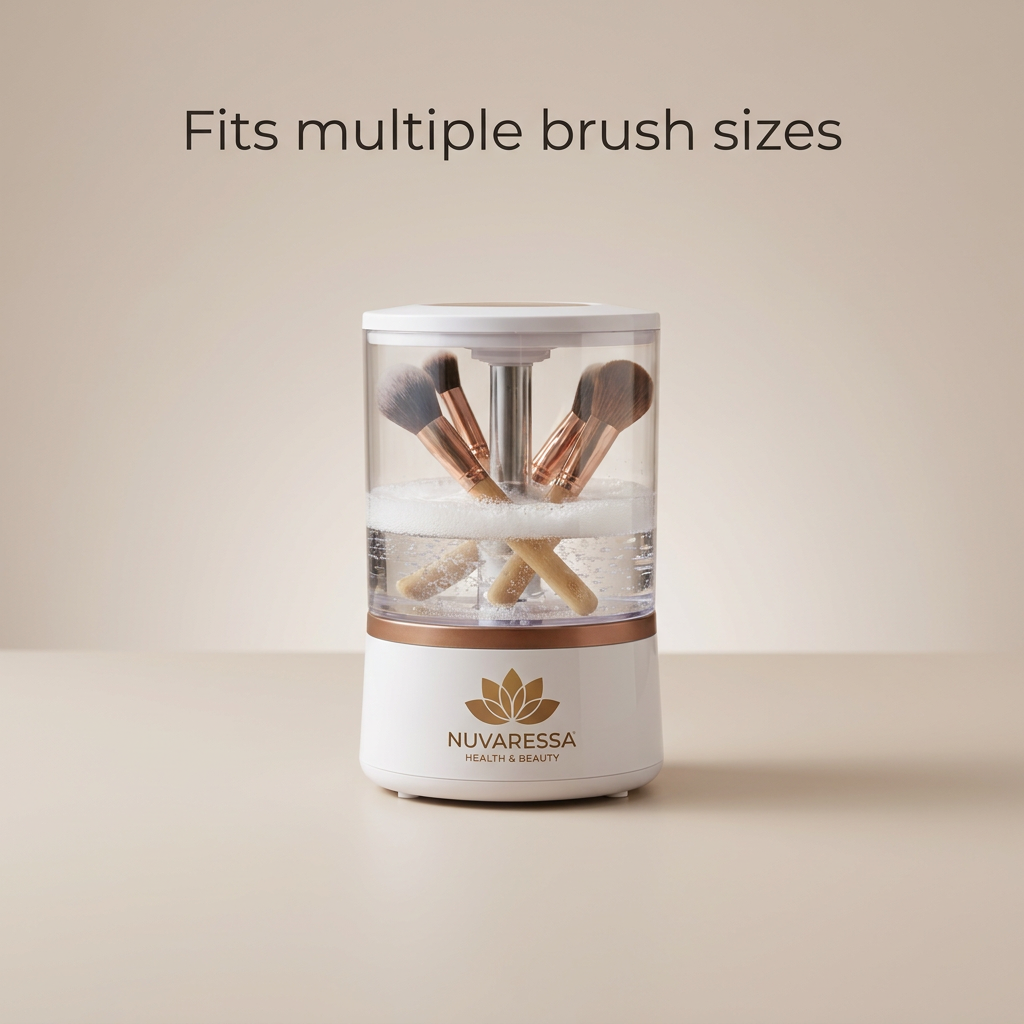 Nuvaressa Automatic Brush Cleaner & Dryer — fits multiple sizes