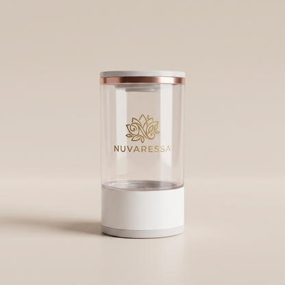 Nuvaressa Compact Makeup Brush Cleaner — display