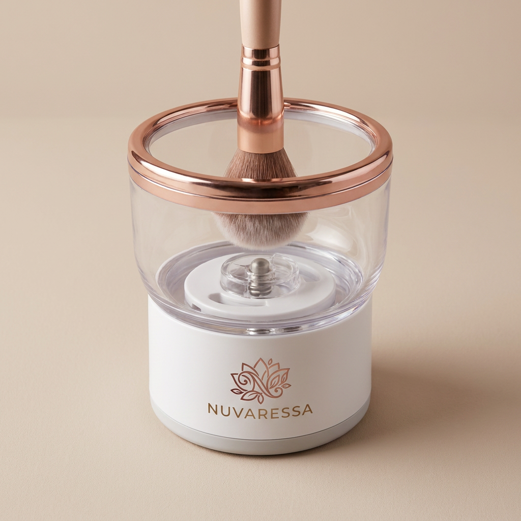 Nuvaressa Compact Makeup Brush Cleaner — detail