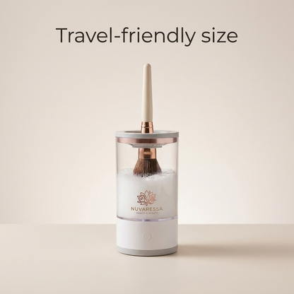 Nuvaressa Compact Makeup Brush Cleaner — travel-friendly