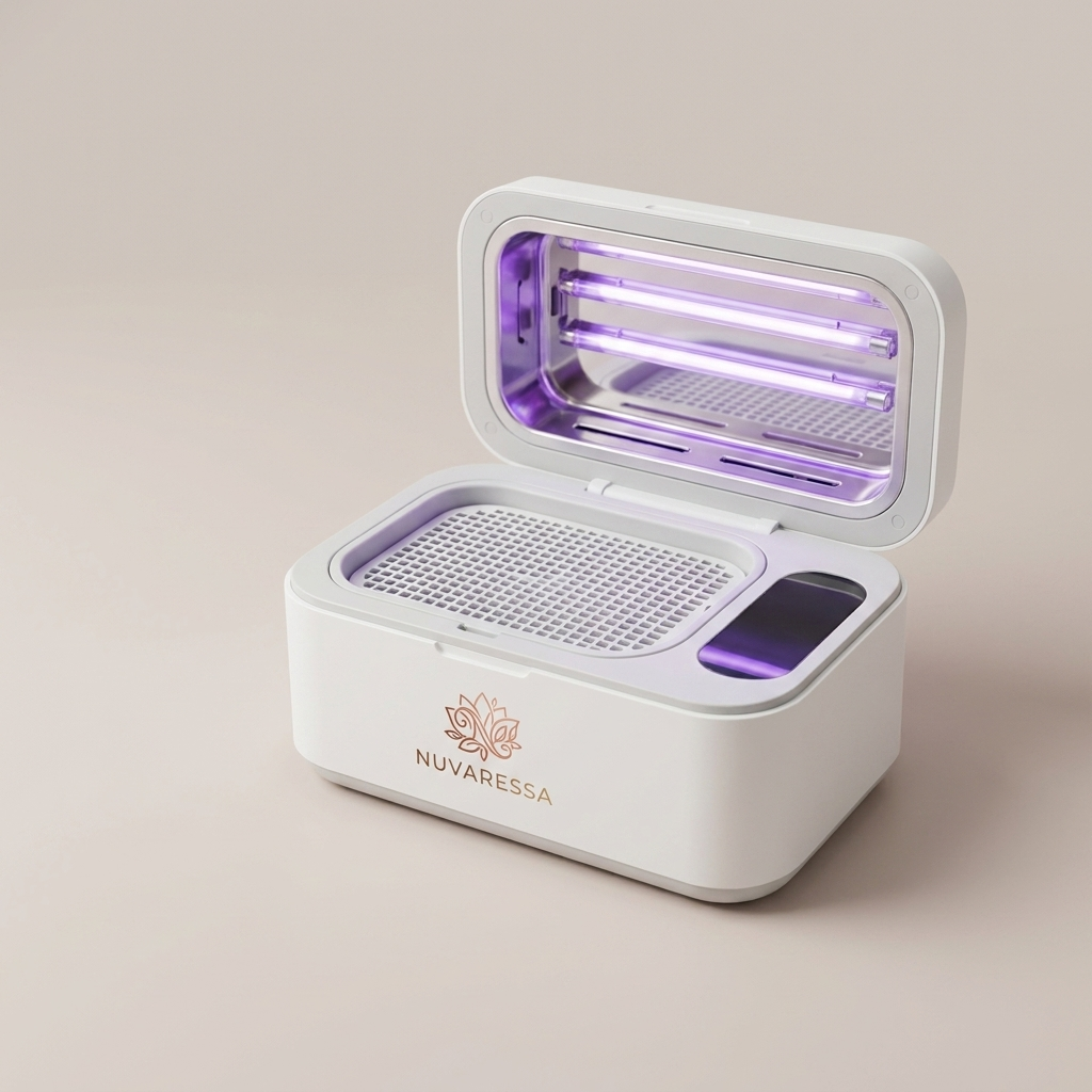 Nuvaressa 5-in-1 Electric Brush Cleaner — angle