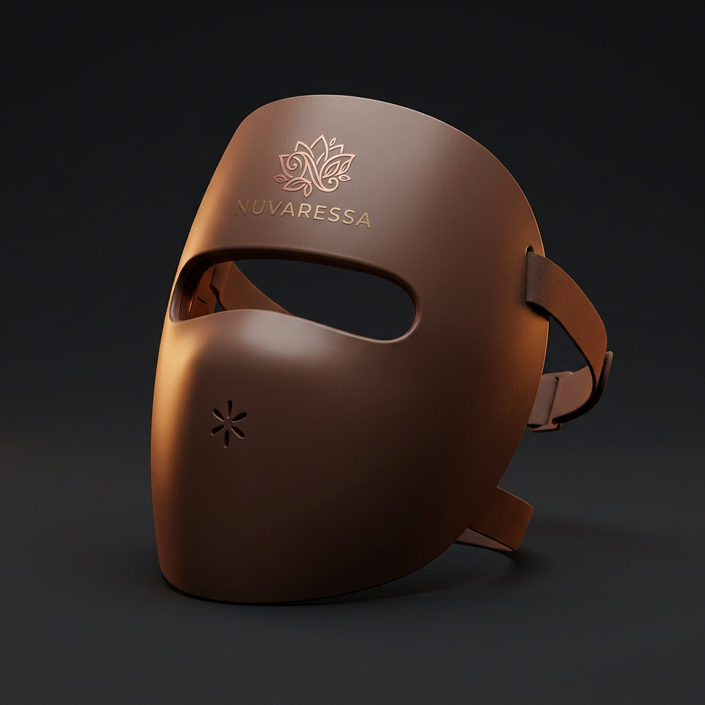 Nuvaressa Red Light Therapy Face Mask - close-up detail