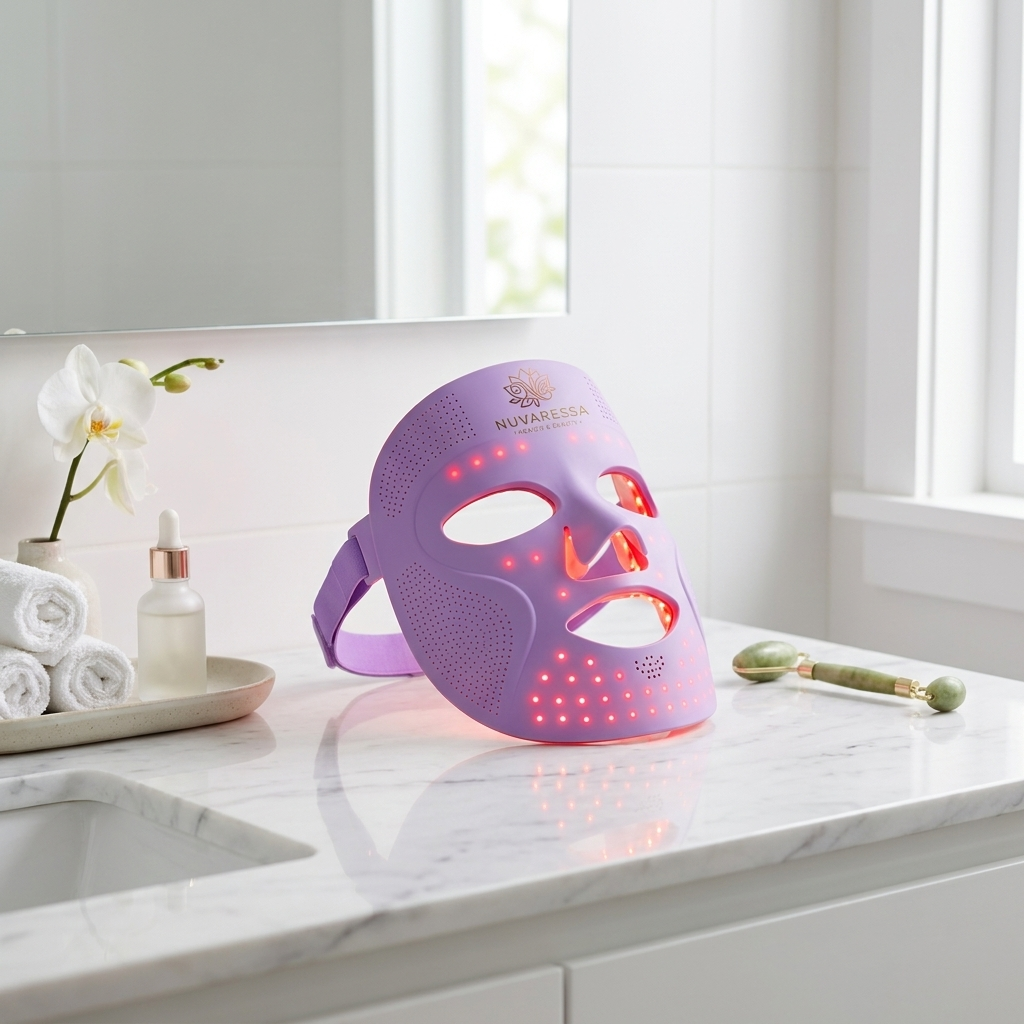 Nuvaressa Photon Therapy LED Beauty Mask - vanity display