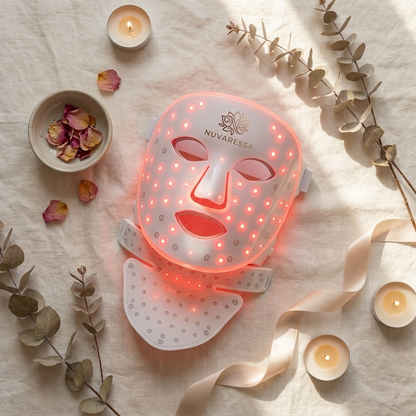 Nuvaressa Red & Blue Light Therapy Mask - flat lay