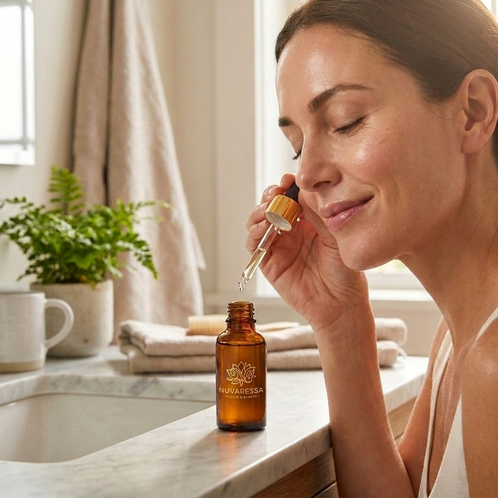 Nuvaressa Vitamin C Brightening Serum - lifestyle