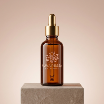 Nuvaressa Vitamin C Brightening Serum - pedestal display