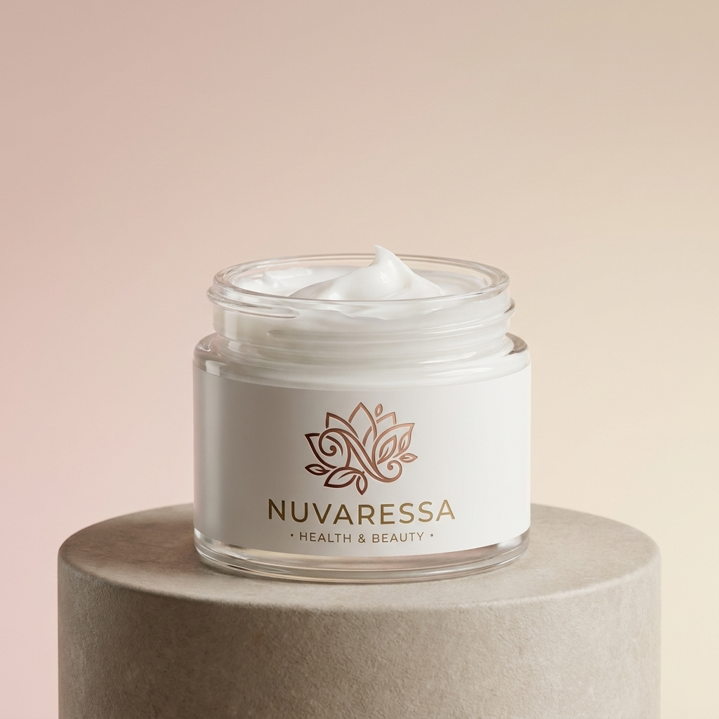Nuvaressa PDRN Gua Sha Gel Cream - pedestal display