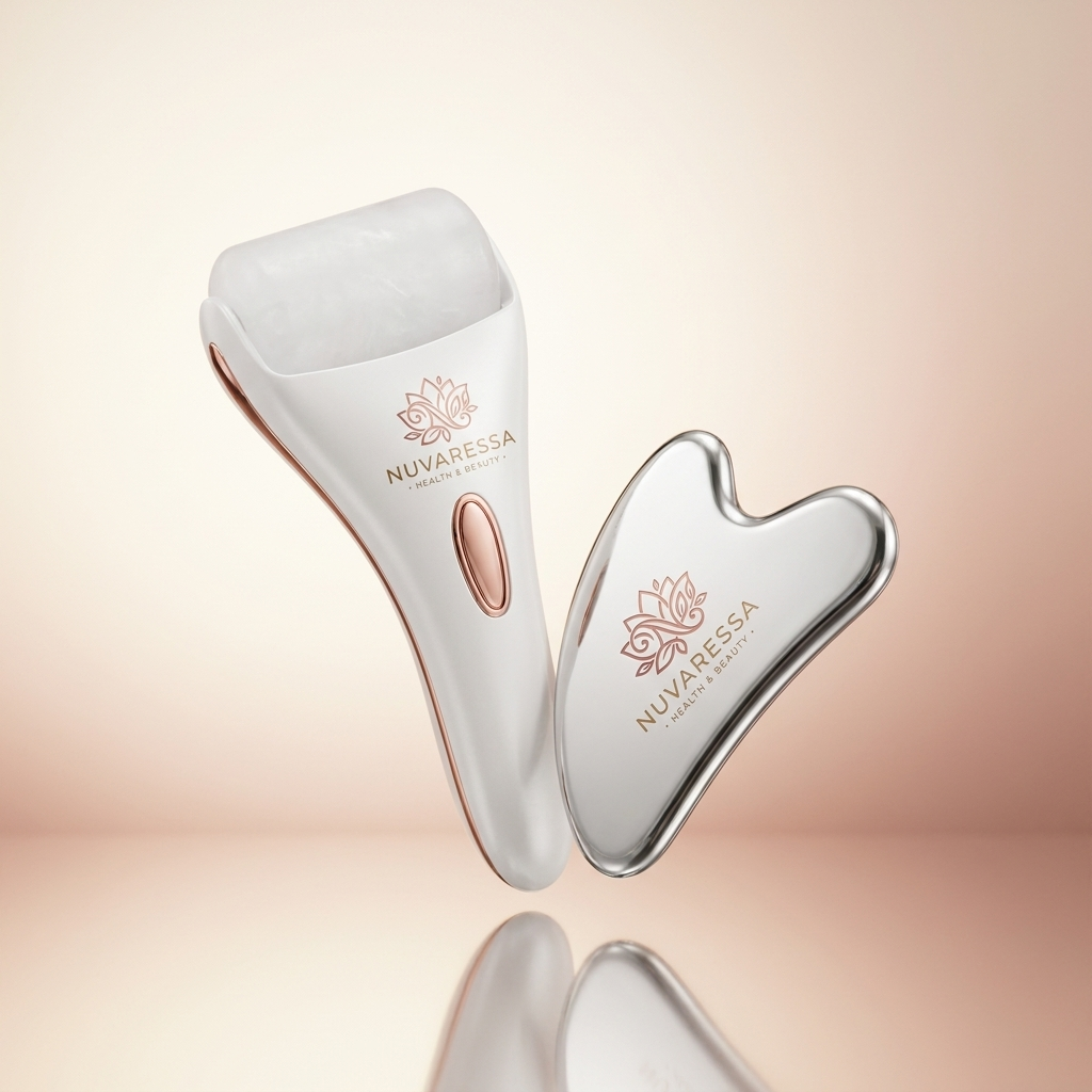 Nuvaressa Silicone Ice Roller Gua Sha Set - hero shot