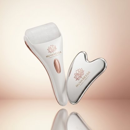 Nuvaressa Silicone Ice Roller Gua Sha Set - hero shot