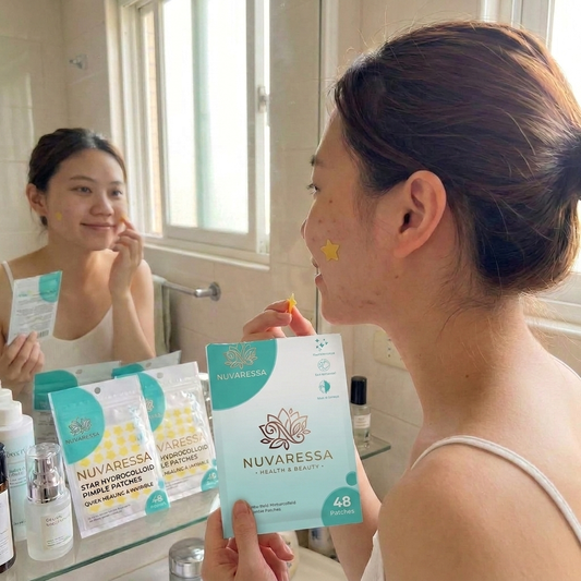Nuvaressa™ Star Hydrocolloid Pimple Patches - lifestyle