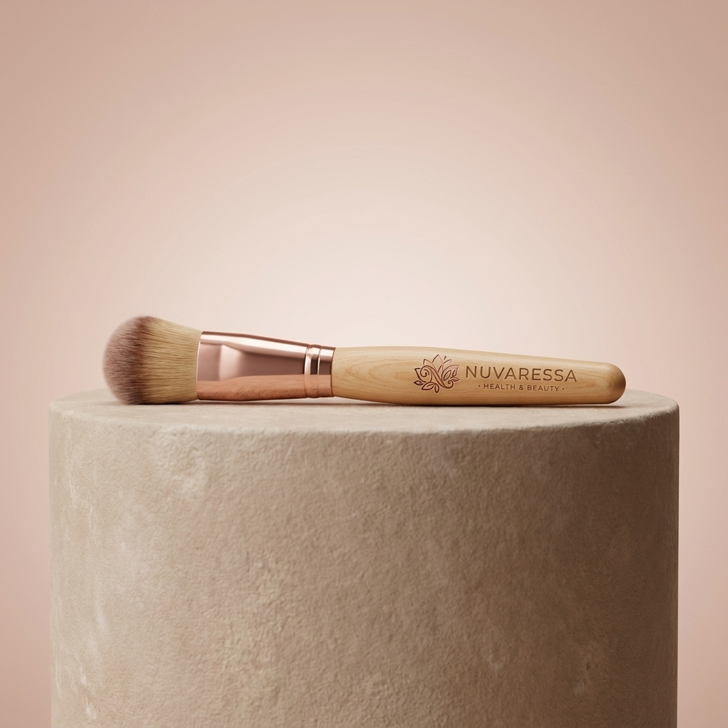 Nuvaressa™ Facial Lymphatic Makeup Brush - pedestal display