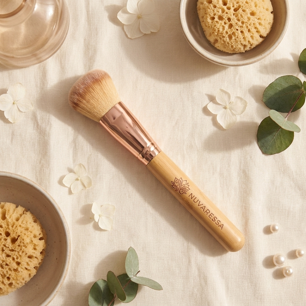 Nuvaressa™ Facial Lymphatic Makeup Brush - flat lay