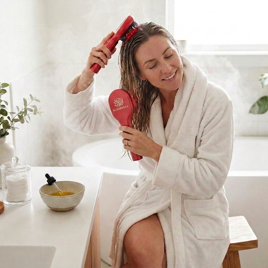 Nuvaressa™ Red Light Scalp Massager - lifestyle
