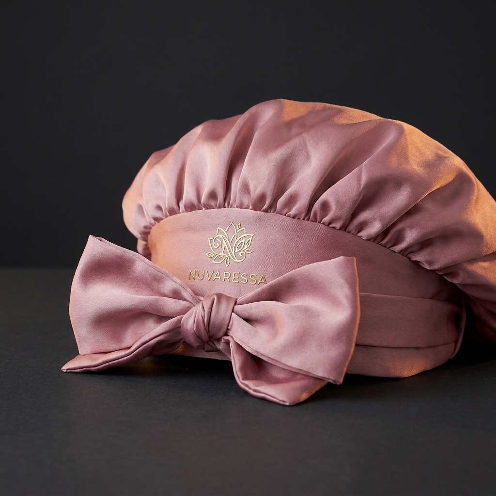 Nuvaressa™ Reversible Satin Bonnet - close-up detail