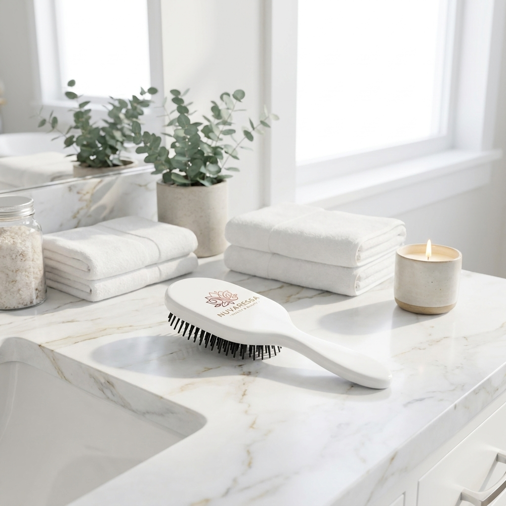 Nuvaressa™ Air Cushion Hair Styling Brush - vanity display